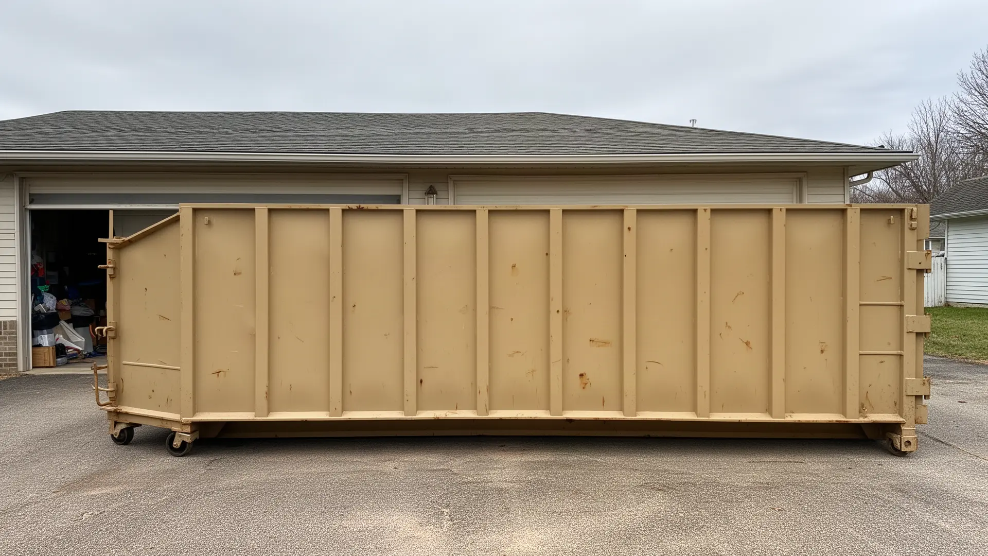 Roll-off dumpster from Acevedo's Dumpster Rental in Charleston, WV